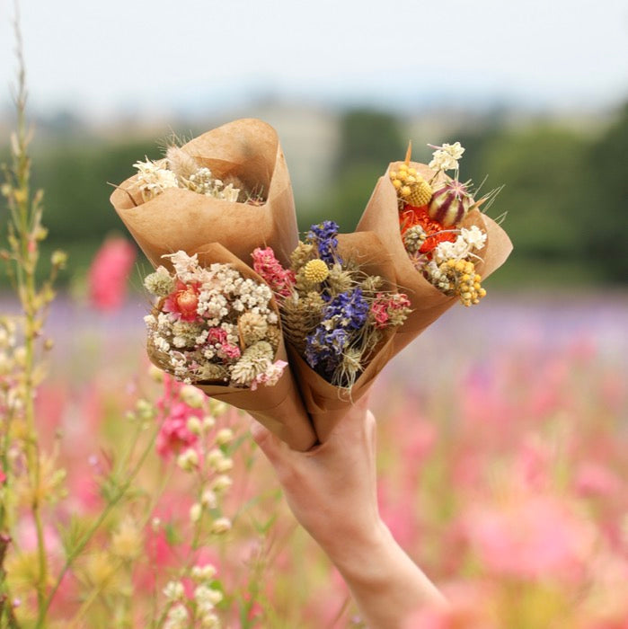Mixed Mini Dried Flower Bouquets (pack of 20)