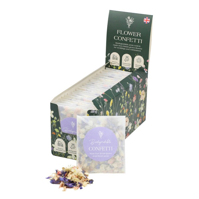 Lilac Biodegradable Petal Confetti Sachet (Box of 25)